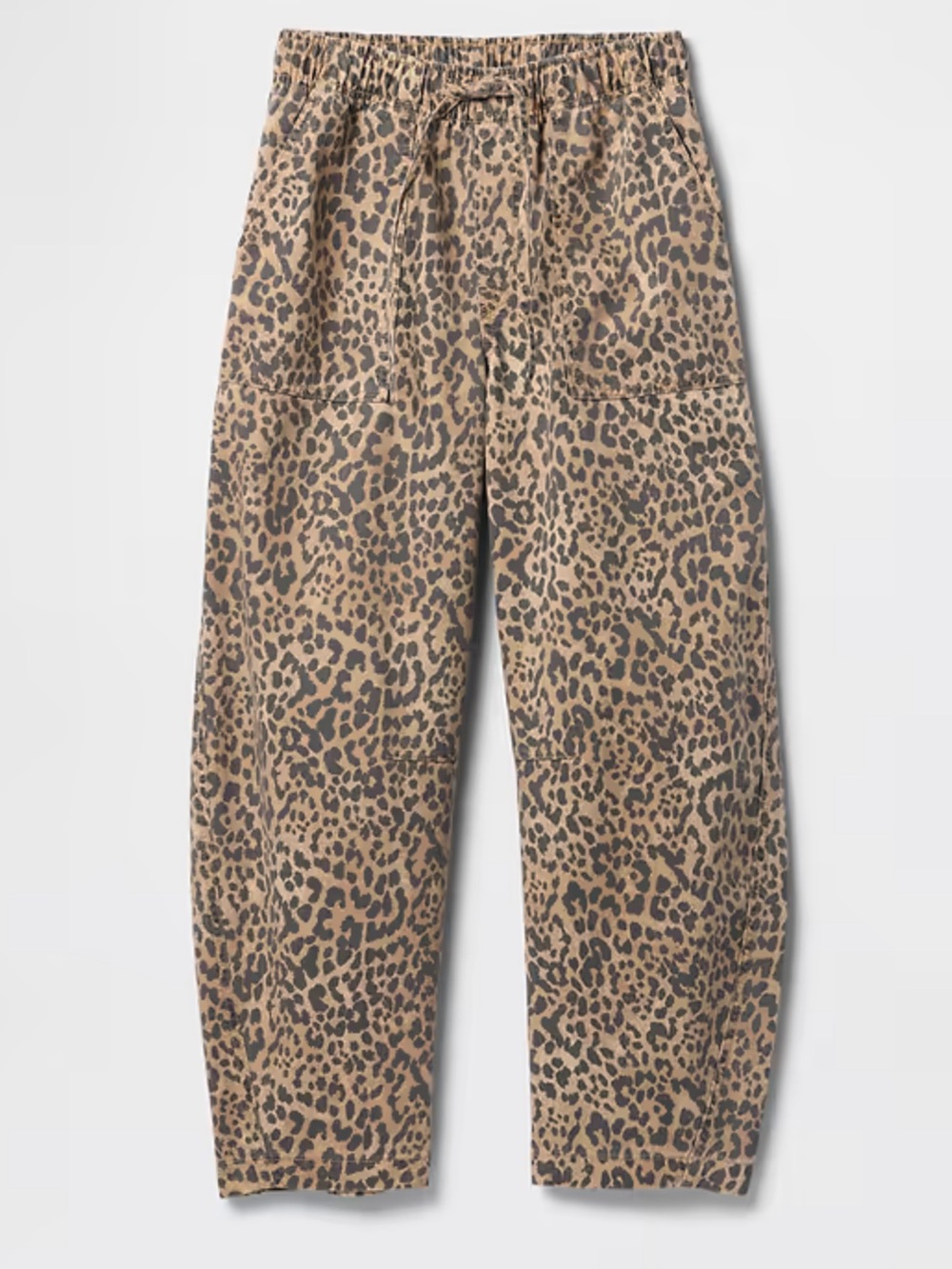 GAP Mid Rise Soft Pull-On Barrel Jeans